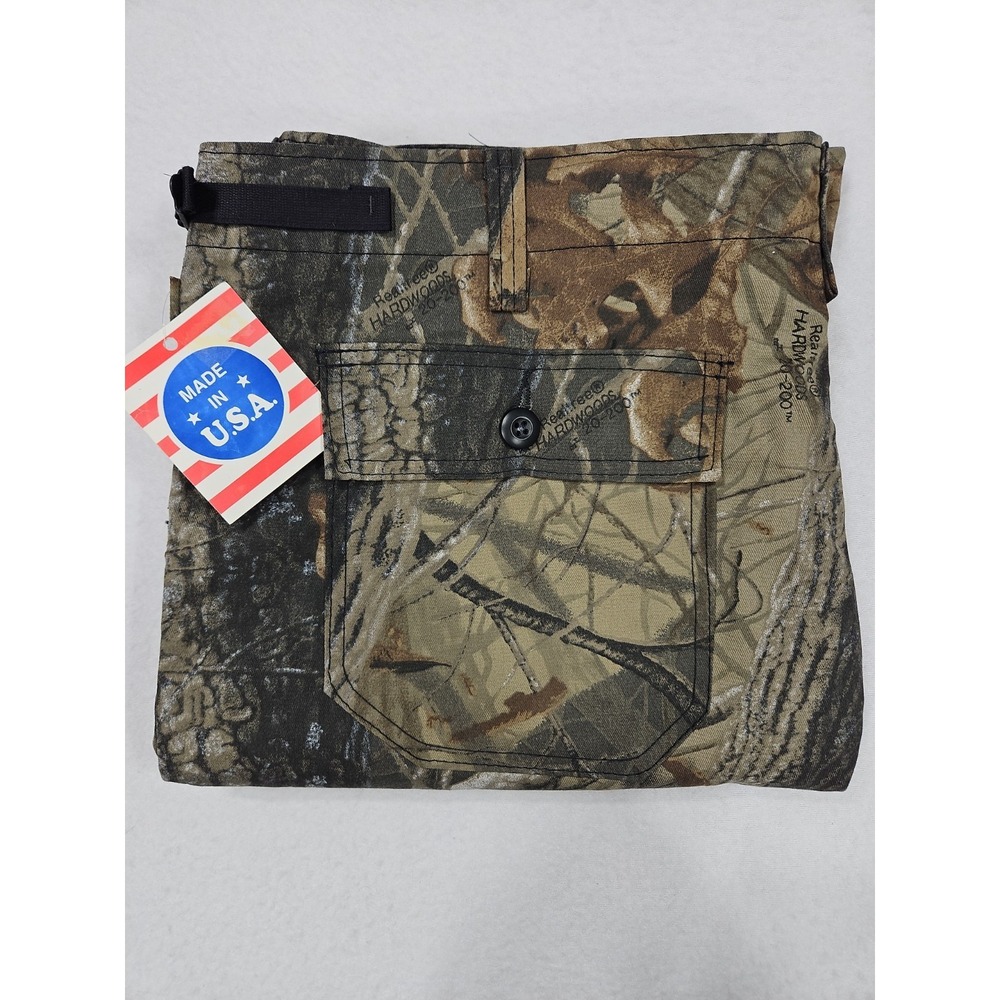 Vtg Patriot Industries Pants Men XL Realtree Hardwoods Camo Cargo Adjustable USA